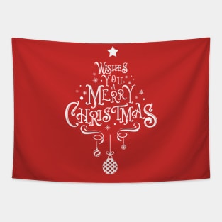 Merry Christmas Wishes Tapestry