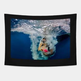 Deep water entry giant stride Tapestry