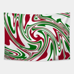 Psychedelic Christmas Swirl Tapestry