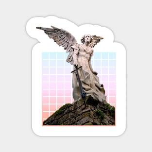 vaporwave angel Magnet