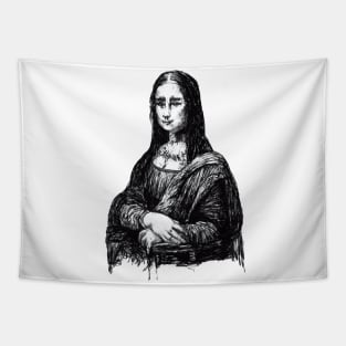 Psychedelic Mona Lisa Tapestry