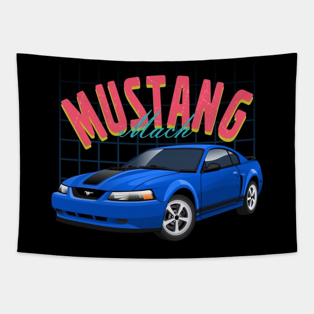 Mustang Mach Classic American Tapestry by masjestudio