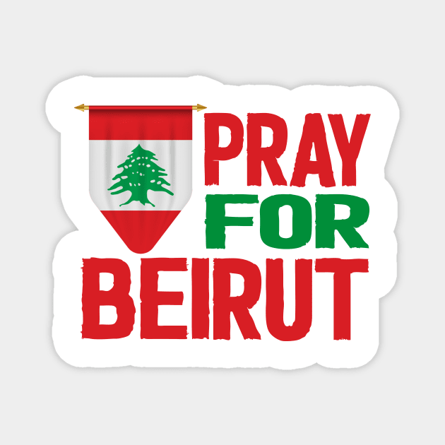 pray for beirut lebanon Magnet by Netcam