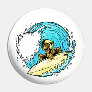 Tiger surfing Pin