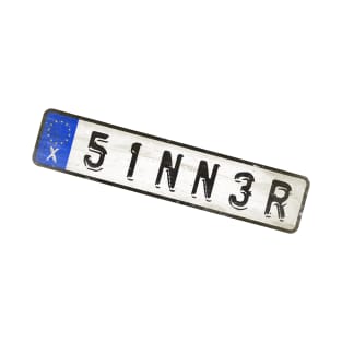 Sinner - License Plate T-Shirt