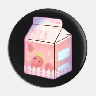 Cute strawberry milk Pin