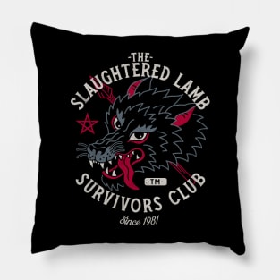 The Slaughtered Lamb Survivors Club - Vintage Horror Pillow