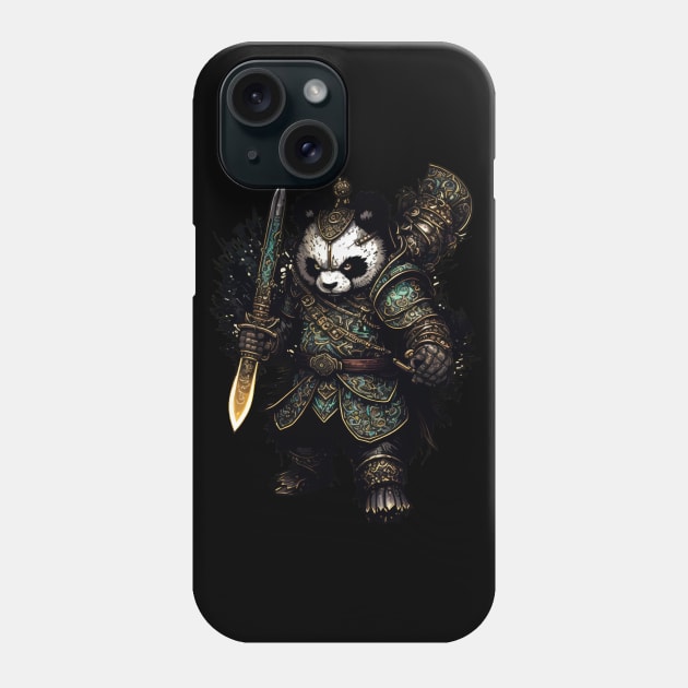 Panda Ancient Warrior Phone Case by moonister