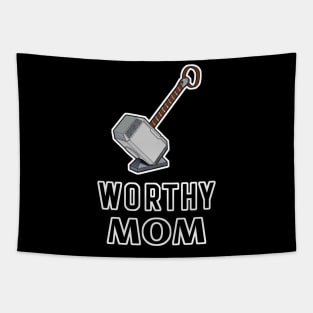 Worthy Mom Mjolnir Thor's Hammer Tapestry