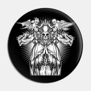 Dark Gothic Nun Pin