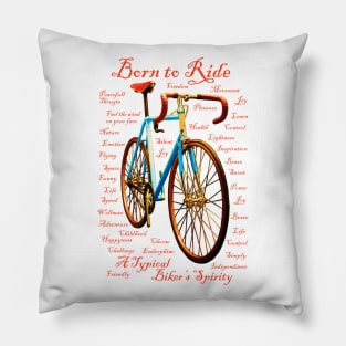 Cool Tees Cyclist Spirit Bike Pillow