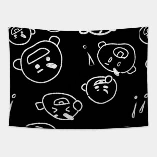 SHOOKY black Tapestry