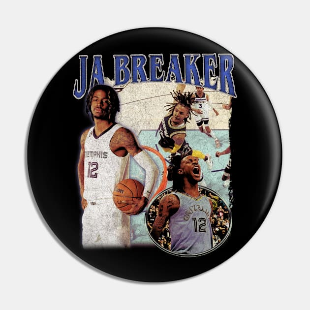 Ja Morant JA BREAKER Vintage Pin by rattraptees