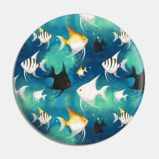 Angelfish Pattern Pin