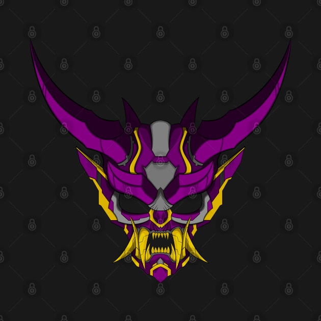 Cyber Japanese Demon-Purple Yellow by Minami14R