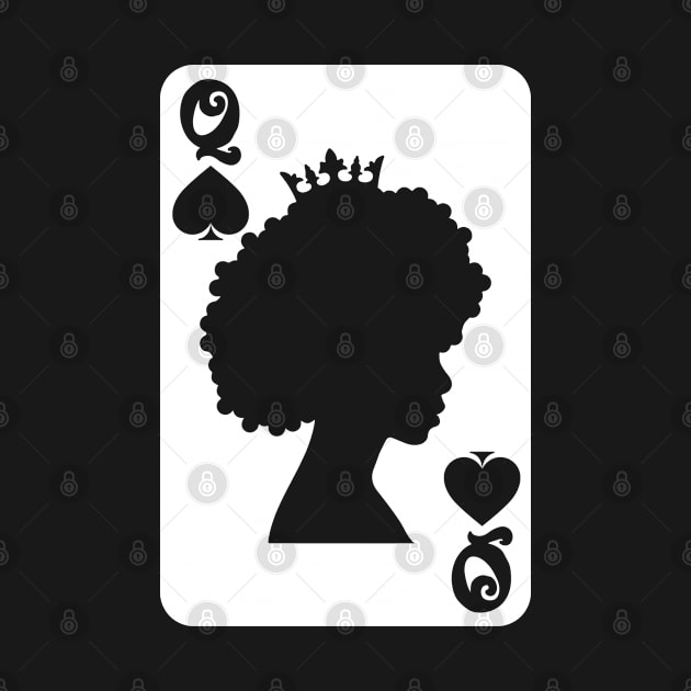 Black queen card by Atelier Djeka