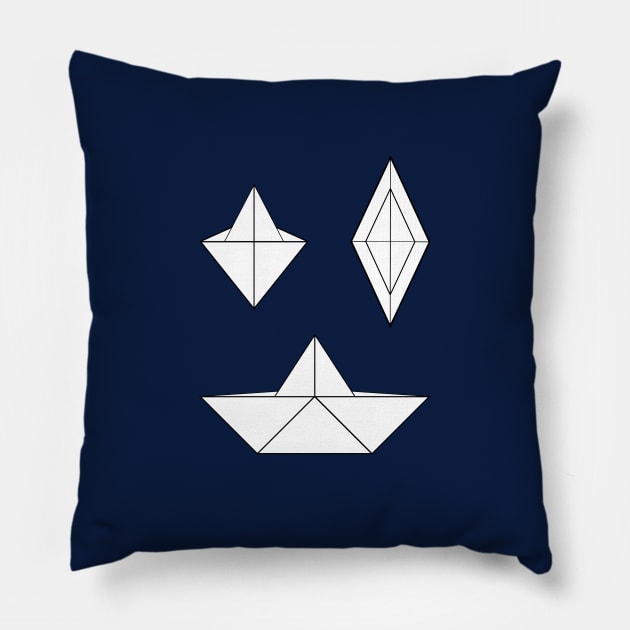 Paper folding boat origami Pillow by gegogneto