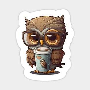 Nerdy Owl Magnet