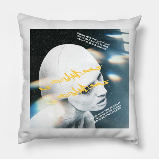 Alien double face Pillow by Artsalasalan
