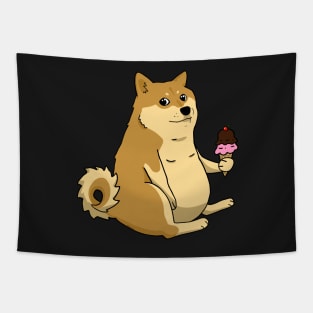 chubby shiba inu doge Tapestry