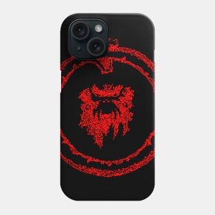 12 Monkeys Ouroboros Red w/black outline Phone Case