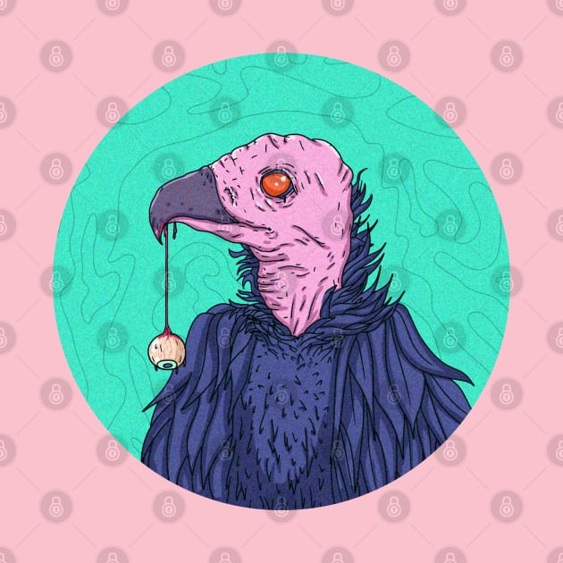 Psychedelic Vulture by artub