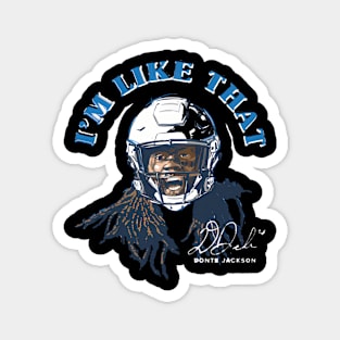 Donte Jackson Carolina I'M Like T Portrait Magnet