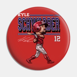 Kyle Schwarber Philadelphia Cartoon Pin