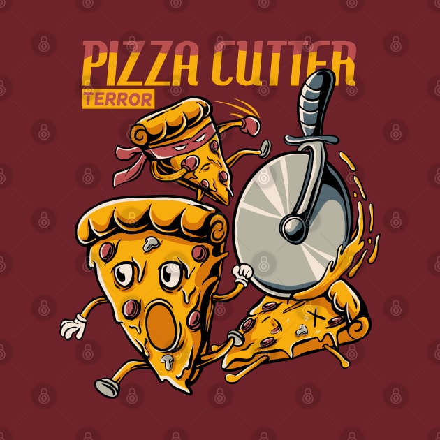 Pizza Cutter Illustration by Mako Design 