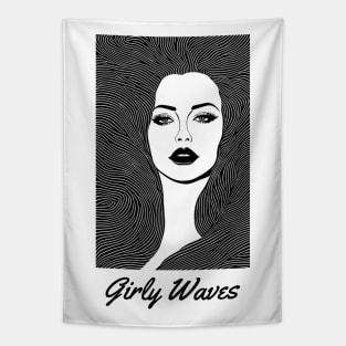 girly waves, surfer girl, surf vibes, v3 Tapestry