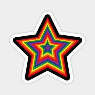 Rainbow Star Magnet