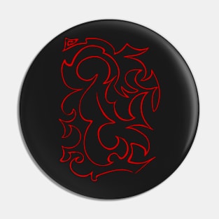 Red Dragon Decorative Ornament Pin