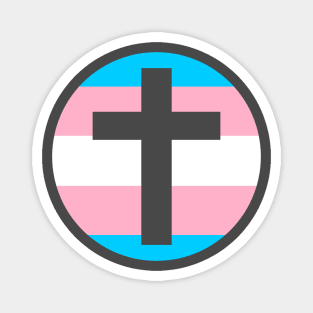 Trans Pride Cross Magnet