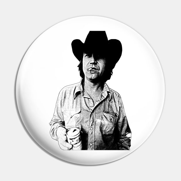 Retro Billy Joe Shaver Pin by tykler