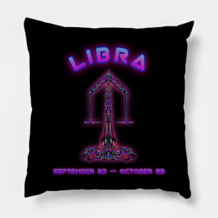 Libra 7b Black Pillow