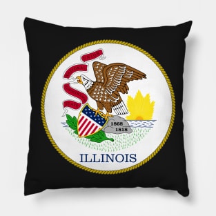 Illinois Coat of Arms Pillow