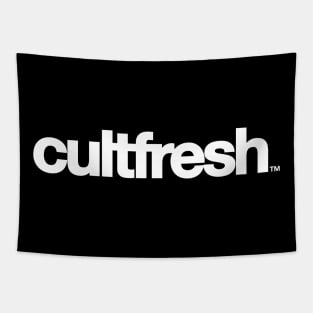 cultfresh™ logo white Tapestry