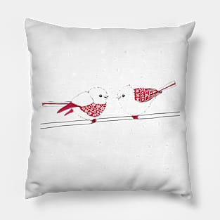 Holiday Birds Pillow