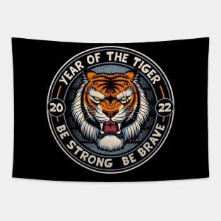 2022 Year Of the Tiger Chinese New Year Be Strong Tapestry