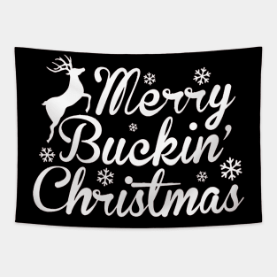 merry buckin' christmas Tapestry