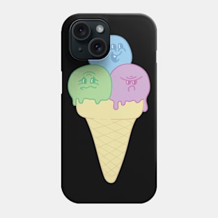 Ice cream expressions Phone Case