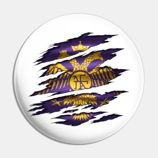 Resplendent Revival: Byzantine Empire Coat of Arms/Flag Tribute Pin