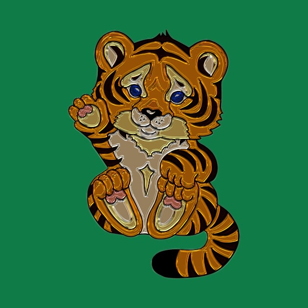 I'm Paw-some! baby tiger! year of the tiger strength success by Slimgoody's Tees