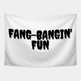 FANG-BANGIN' FUN Halloween Pun Tapestry