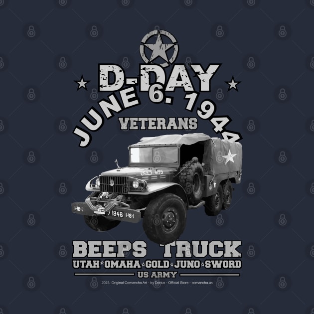 D-DAY Veterans US Army Beeps truck by comancha