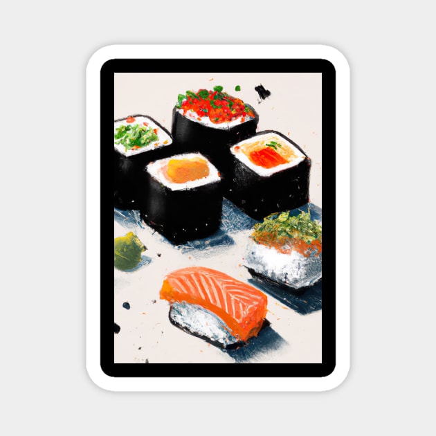 Sushi Rolls Magnet by maxcode