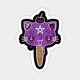 Satanic kawaii kittie ice cream Magnet