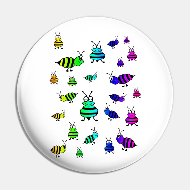 BUZZ Off Bees Pin by SartorisArt1