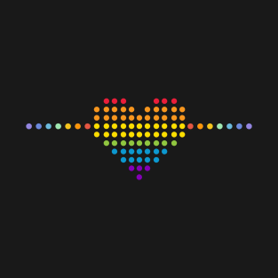 Colorful Heart Dot T-Shirt