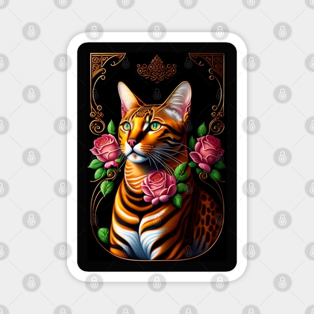 Royal Bengal Cat Magnet by Enchanted Reverie